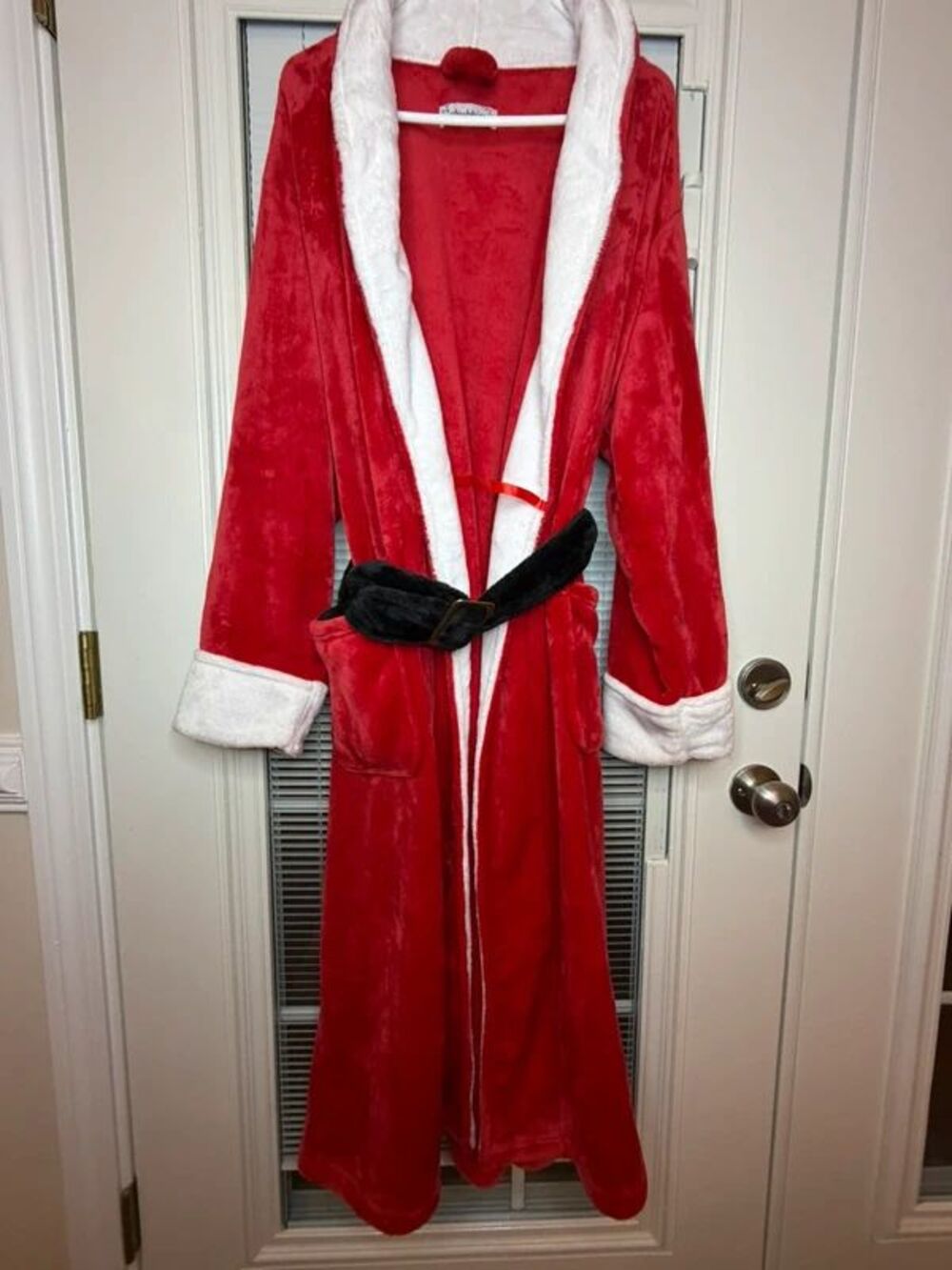 Chubbies Red & White Santa Christmas Plush Robe